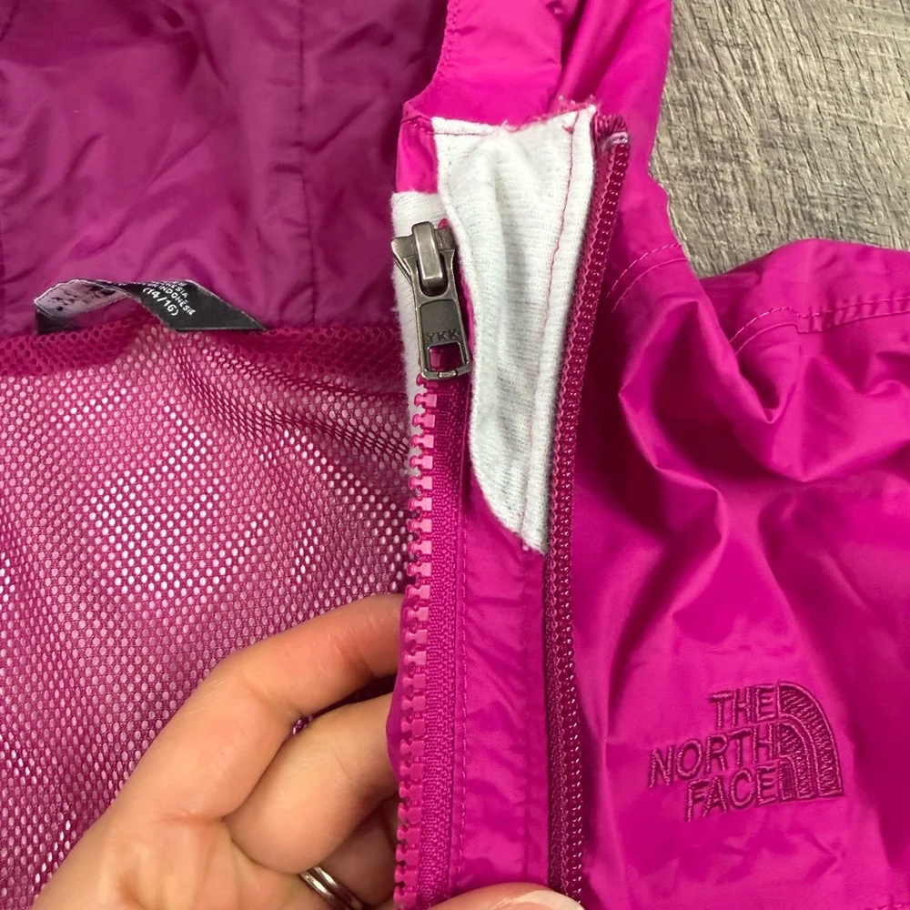North‎ Face Kids Pink Windbreaker Jacket
